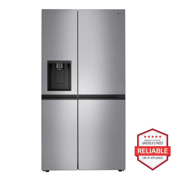 27 cu. ft. Side-by-Side Refrigerator with Smooth Touch Ice Dispenser