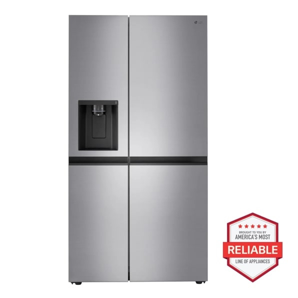 27 cu. ft. Side-by-Side Refrigerator with Smooth Touch Ice Dispenser
