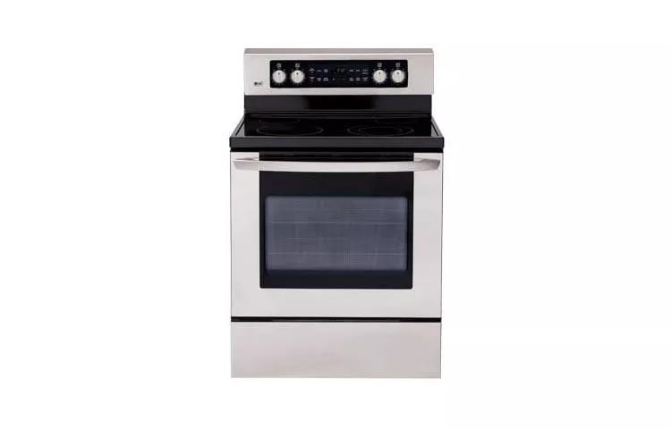 Extra-large Capacity Freestanding Electric Range with PreciseTemp&trade; baking system. LG range product view 1