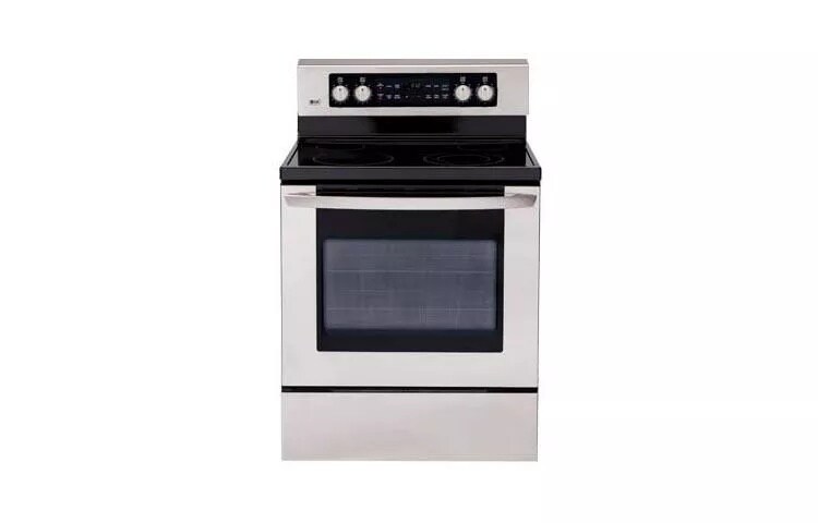 Extra-large Capacity Freestanding Electric Range with PreciseTemp&trade baking system.