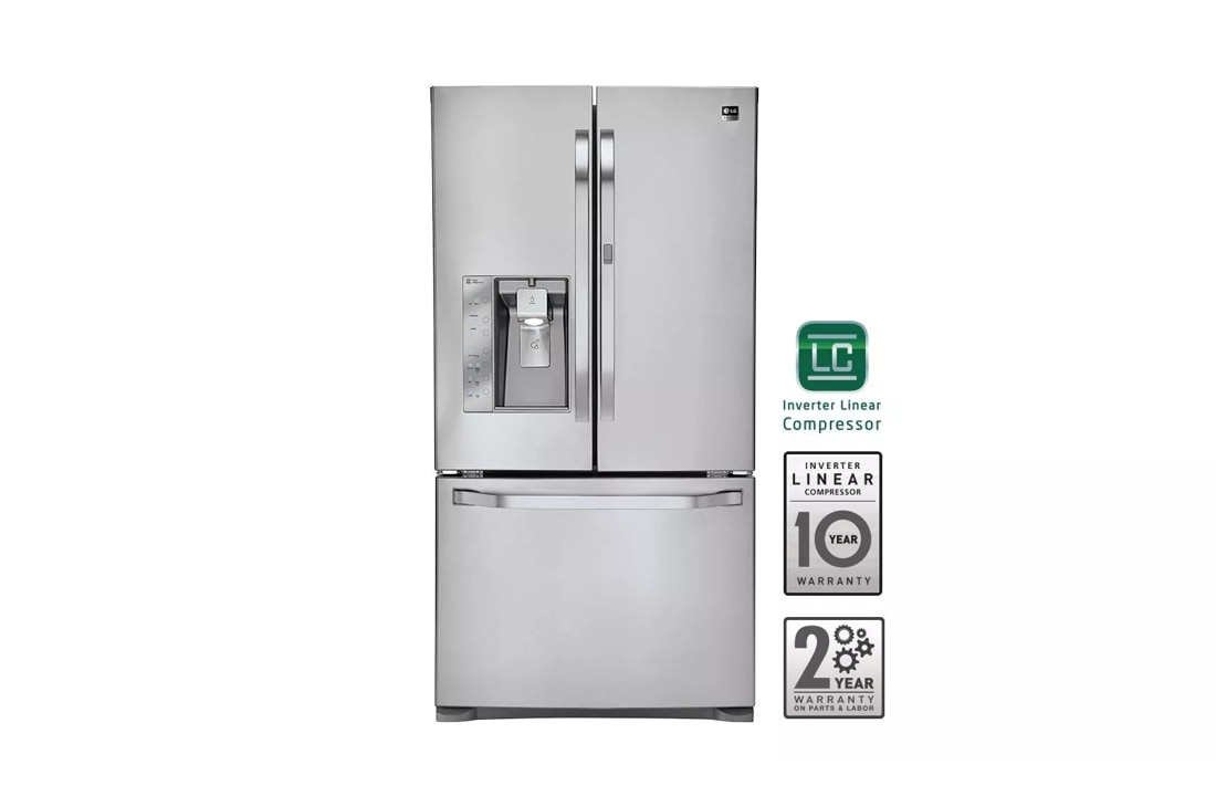 LG Studio - Ultra-Large Capacity Counter-Depth 3 Door French Door Refrigerator with Door-in-Door™