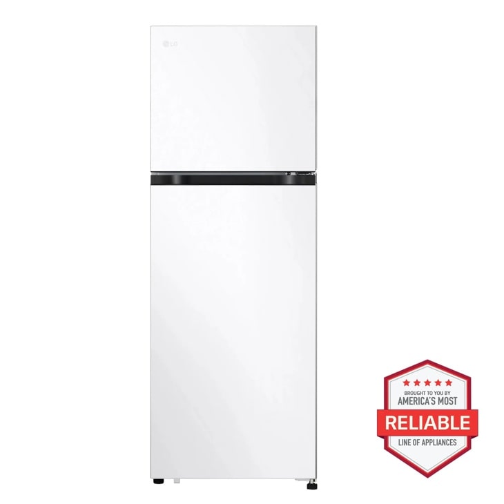 LG 22" width Top Freezer Refrigerator, White, 9 cu. ft. | Fridge.com