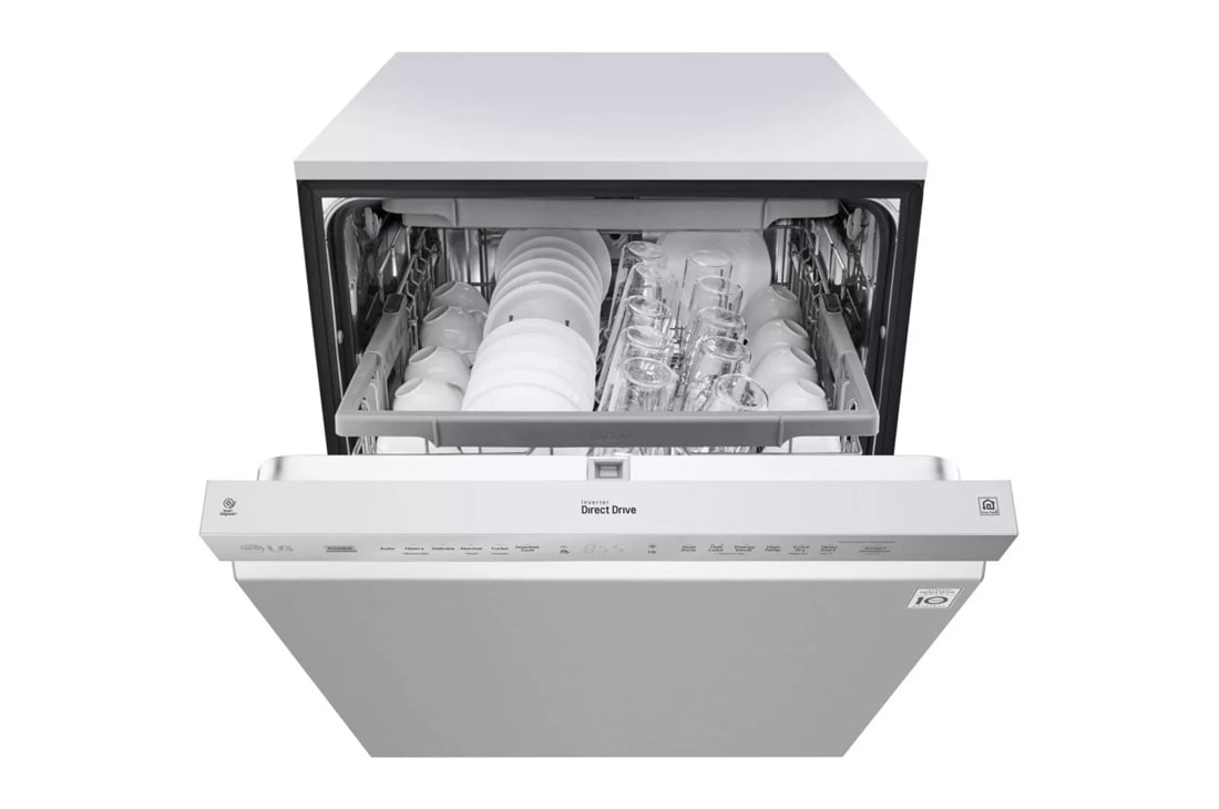 Lave-vaisselle encastré intelligent LG QuadWash, 24, inox noir LDT5678BD