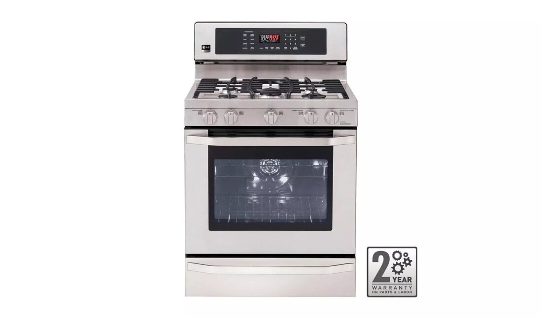 LG Studio - 5.4 cu. ft. Capacity Gas Single Oven Range with EvenJet™ Convection System