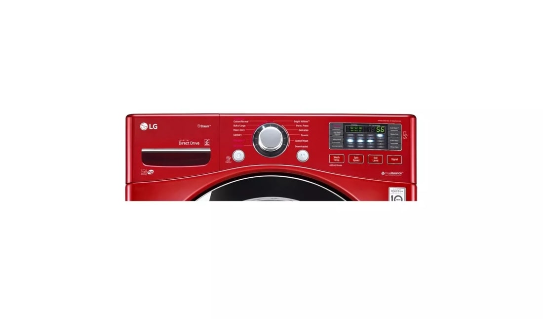 Lg washing deals machine red