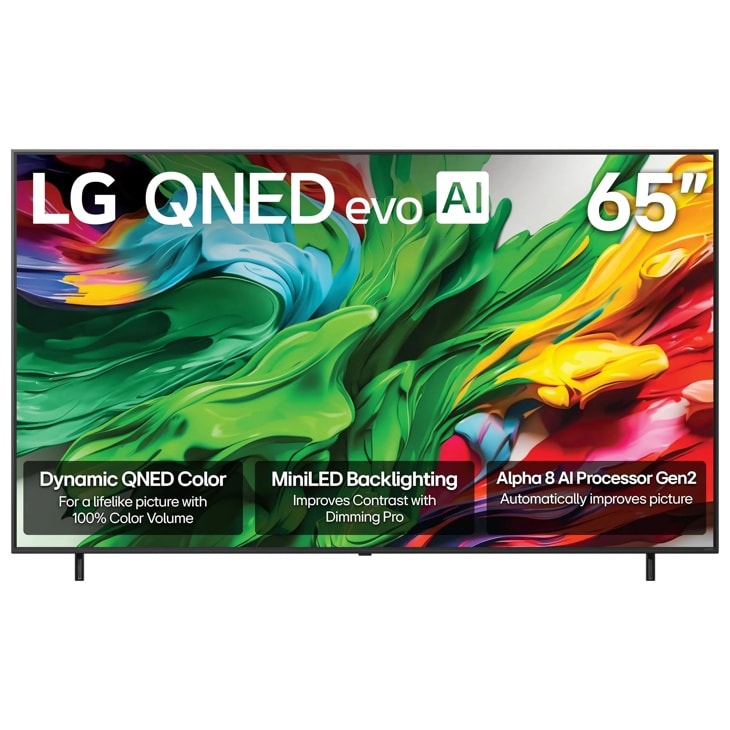 65 Inch LG QNED85A QNED TV 65QNED85AAA - Front View