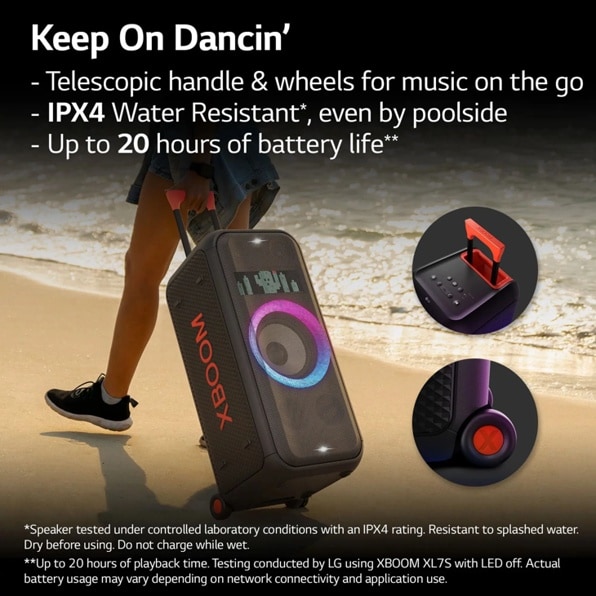 LG スピーカーシステムXBOOM XL7S Shop | LG XL7S XBOOM Portable Party Speaker