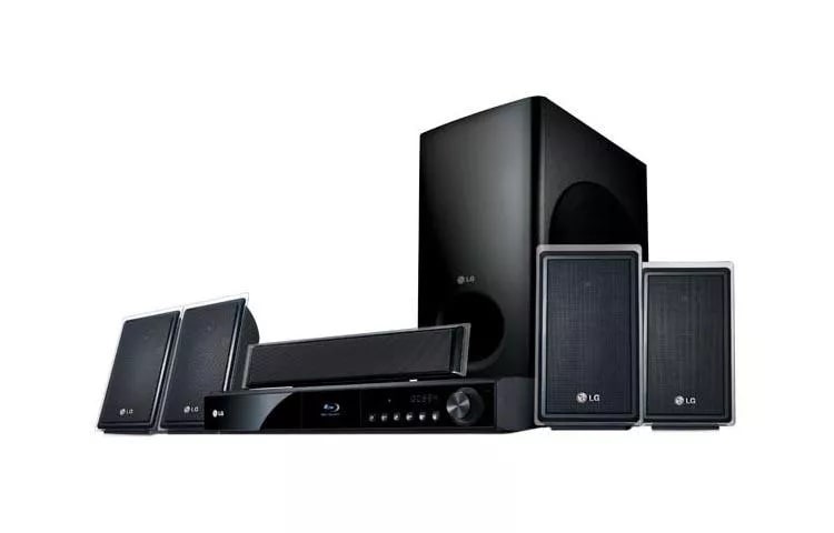 LG Electronics 749-75918-6 1,000 Watt 5.1 Channel Smart Home Theater System  with Blu-Ray Player and Wireless Speakers, Furniture Fair - North Carolina