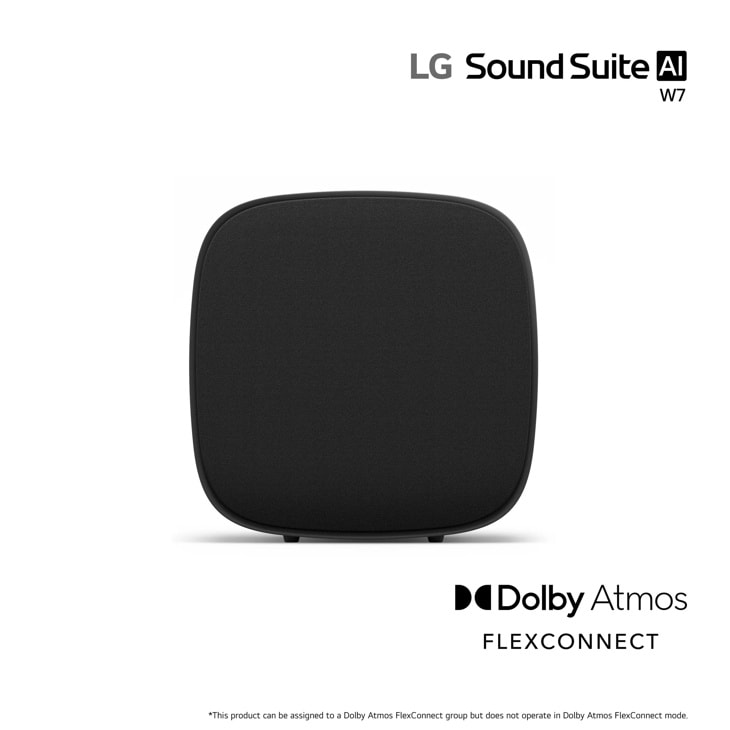 LG Sound Suite W7 | Wireless Subwoofer | Powered Subwoofer with App Control