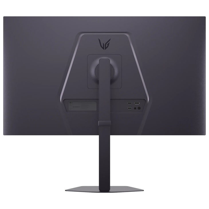 LG 32G620B-B UltraGear Gaming Monitor - Back View with ports and adjustable stand