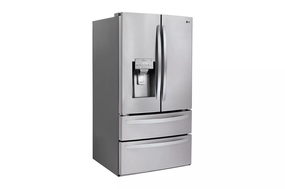28 cu. ft. french door refrigerator left side angle view