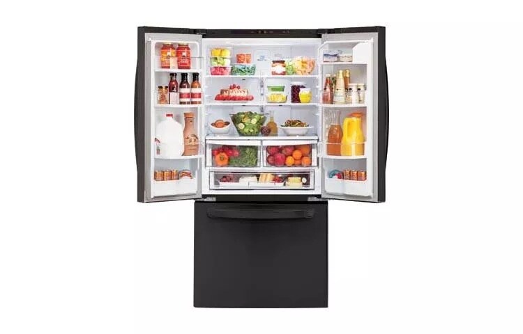 KG KTRーLG LG 24 cu. ft. Ultra Capacity 3-Door French Door Refrigerator