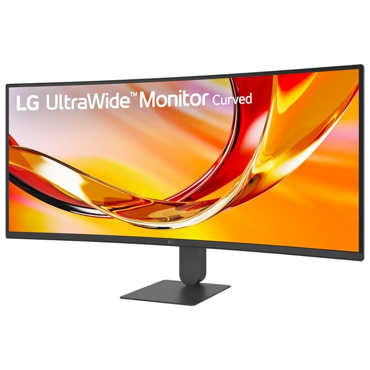 LG 34U620B-B 34-Inch Curved UltraWide Monitor with adjustable stand - Front View