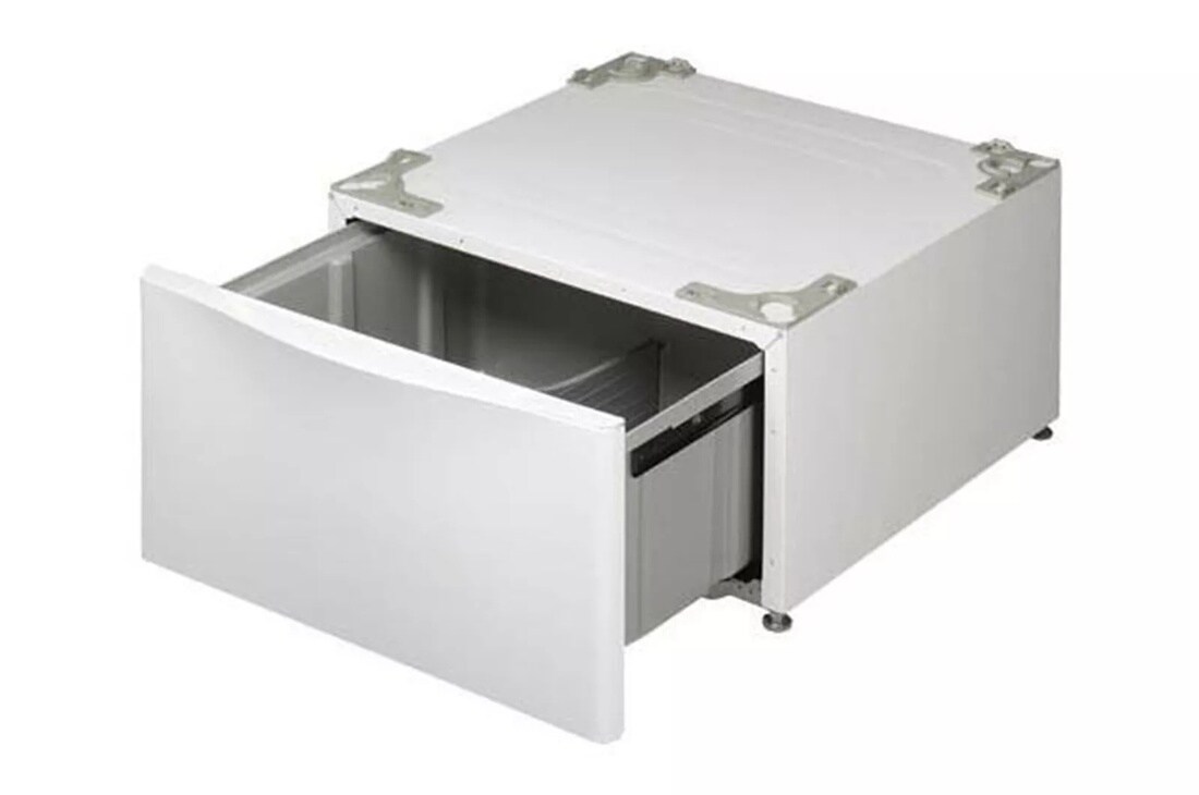 Front view of the Laundry Pedestal - White - WDP4W. 
