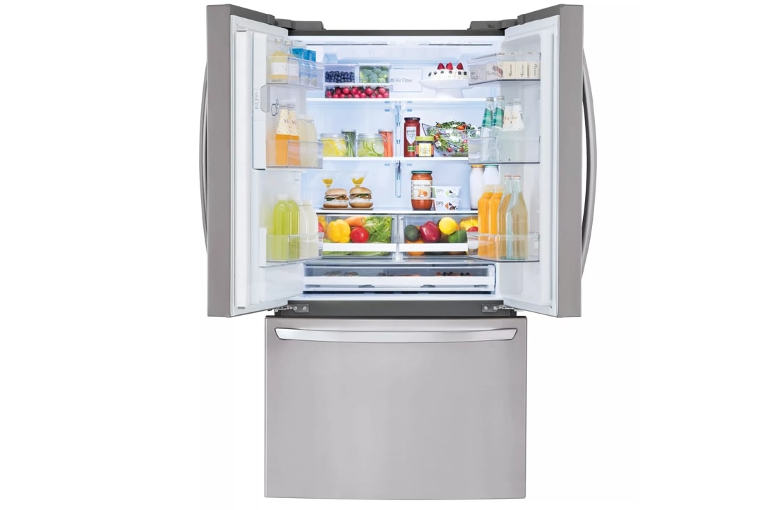 LG 28 cu. ft. 3 Door French Door Refrigerator with Ice and Water Dispenser  and Craft Ice in PrintProof Stainless Steel LHFS28XBS - The Home Depot