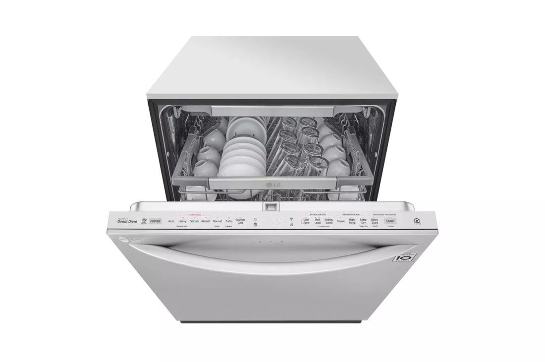 Lg top control wifi enabled dishwasher with store quadwash and truesteam