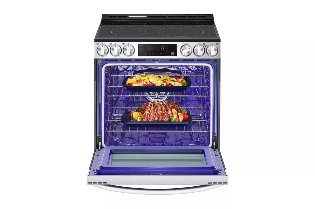 LG 6.3 cu ft. Smart Wi-Fi Electric Range with Air Fry - LREL6323S