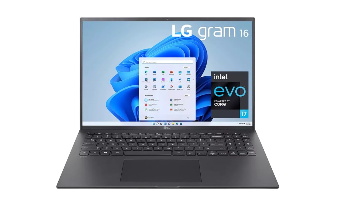 LG gram 16” Ultra-Lightweight and Slim Laptop with Intel® Evo 11th Gen  Intel® Core™ i7 Processor and Iris® Xe Graphics