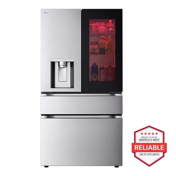 29 cu. ft. Smart InstaView® Standard-Depth MAX™ 4-Door French Door Refrigerator with MyColor™ and InstaView® with Door-in-Door®