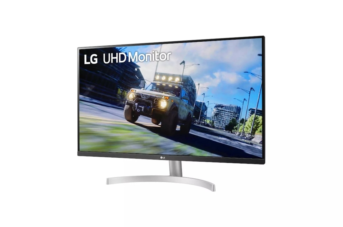 LG UltraFine - Monitor de computadora de 32 pulgadas 32UL500-W, VA con  compatibilidad HDR 10 y AMD FreeSync, color blanco