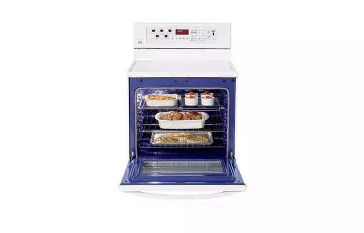 Freestanding Electric Range with Dual Convection System