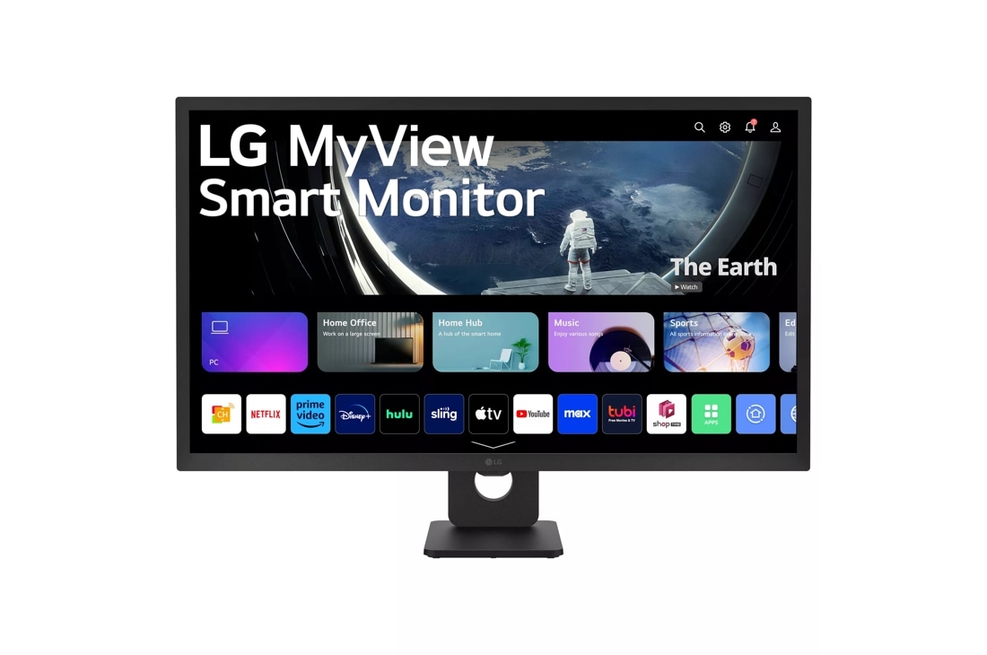 32" 4K UHD IPS MyView Smart Monitor with webOS and Detachable FHD Webcam 