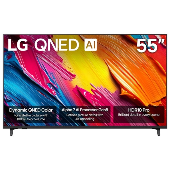 55 Inch LG QNED70A QNED TV 55QNED70AUA - Front View