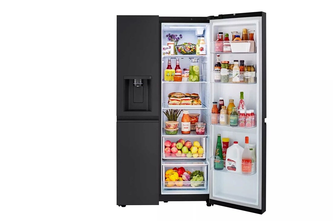 27 cu. ft. Side-by-Side Refrigerator with Smooth Touch Ice Dispenser