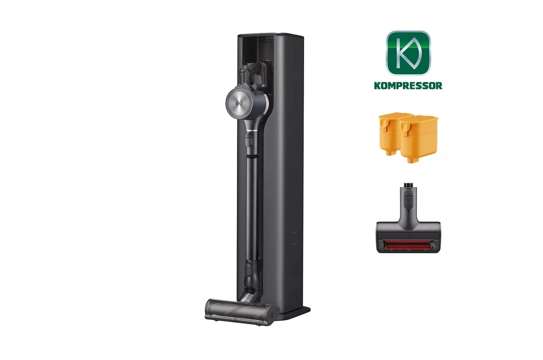 lg a937kgms cordzero all in one vacuum right side angle view