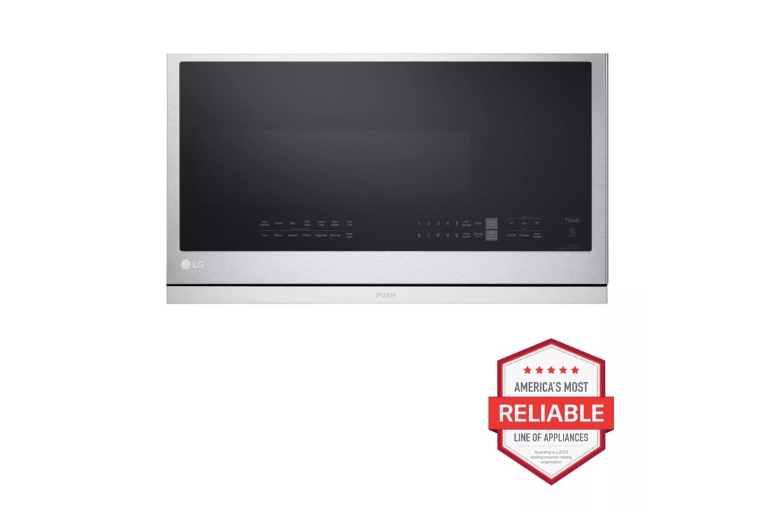 MVEL2137F by LG - 2.1 cu. ft. Smart Over-the-Range Microwave with  ExtendaVent®2.0 & EasyClean®