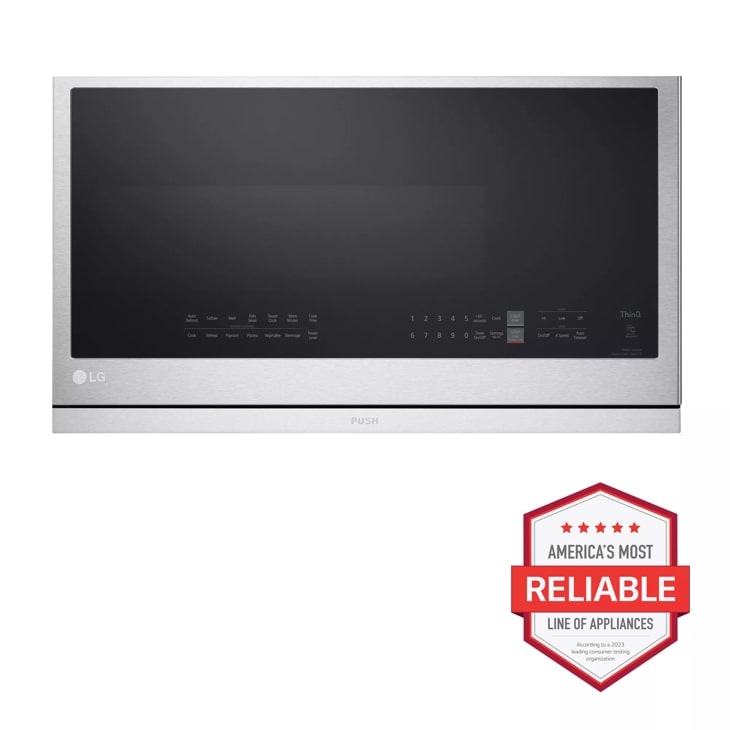 MVEL2137F by LG - 2.1 cu. ft. Smart Over-the-Range Microwave with  ExtendaVent®2.0 & EasyClean®