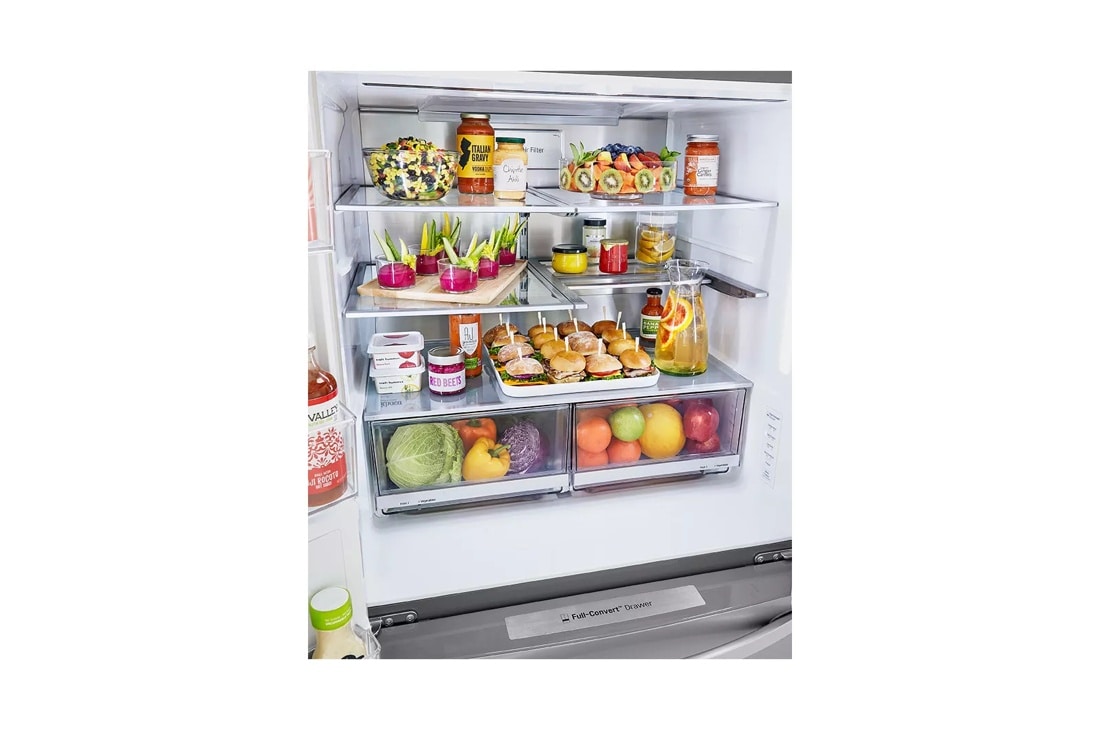 LRFDS3016S LG Appliances 30 cu. ft. Smart wi-fi Enabled Door-in-Door®  Refrigerator with Craft Ice™ Maker PRINTPROOF(TM) STAINLESS STEEL - Metro  Appliances & More