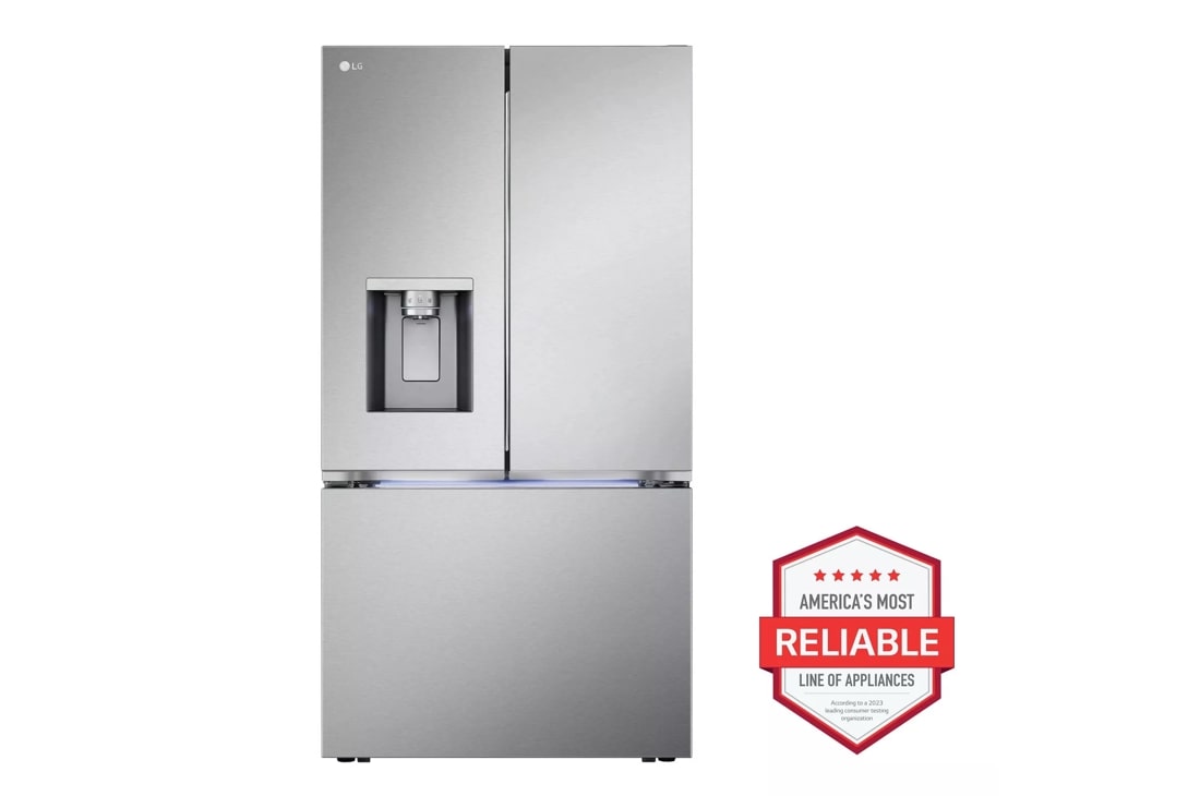 31 cu ft standard depth max french door refrigerator bottom freezer view