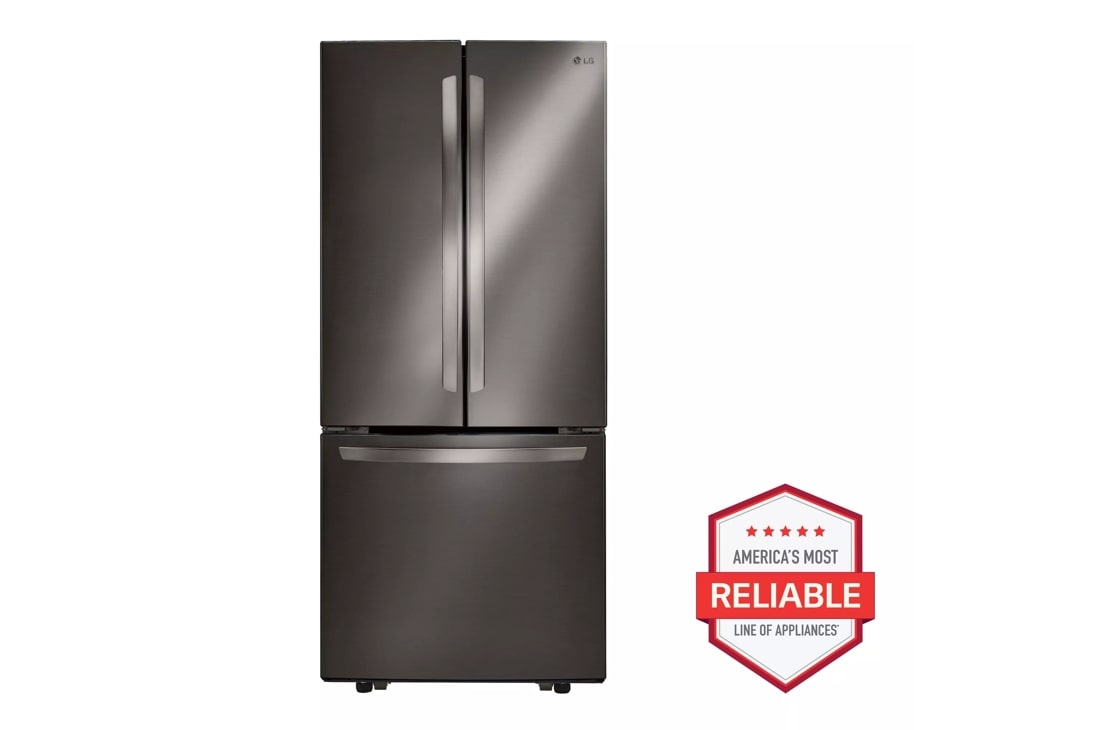 LG LFCS22520D 22 cu. ft. french door refrigerator front view