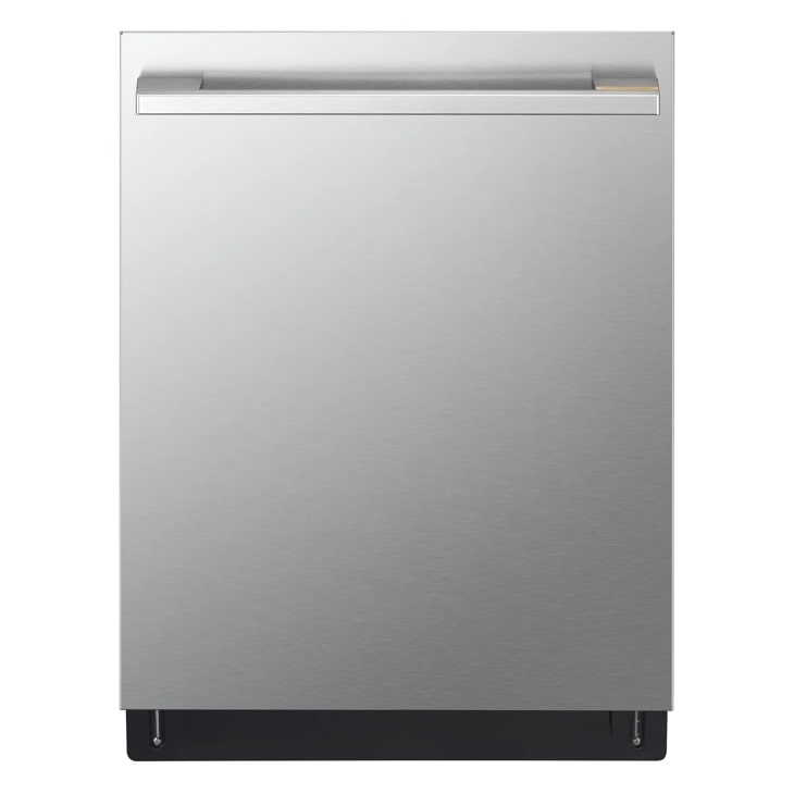 SDNTH981S Top Control Dishwasher with stainless steel front panel and recessed handle - Door Closed Front View