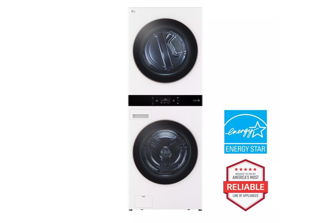 LG STUDIO WashTower™ Smart Front Load 5.0 cu. ft. Washer and 7.4 cu. ft. Gas Dryer with Center Control®
