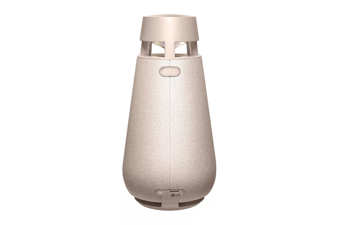 LG XBOOM 360 Bluetooth Speaker with Omnidirectional Sound, Beige