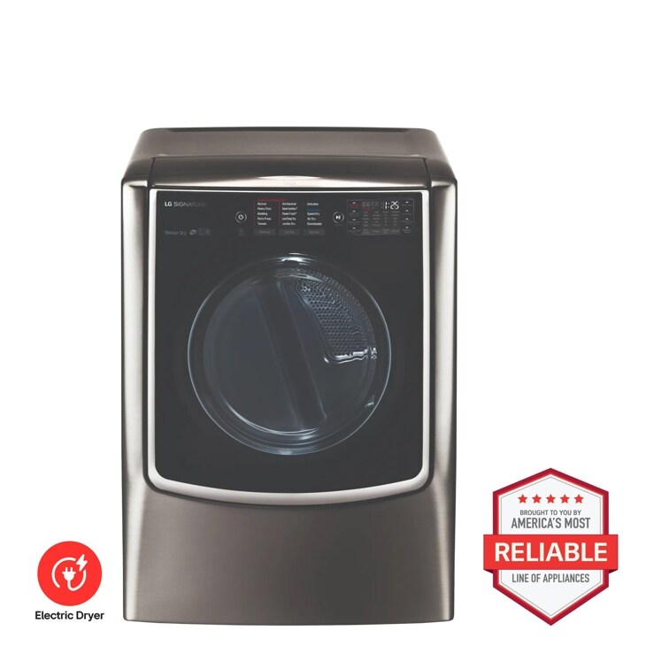 LG DLEX9500K Electric Dryer Brought to You by Americas Most Reliable Line of Appliances - Front View