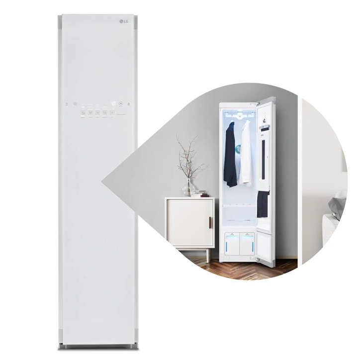 LG Styler® Smart Wi-Fi Enabled Steam Closet with TrueSteam® Technology and Exclusive Moving Hangers S3WFBN