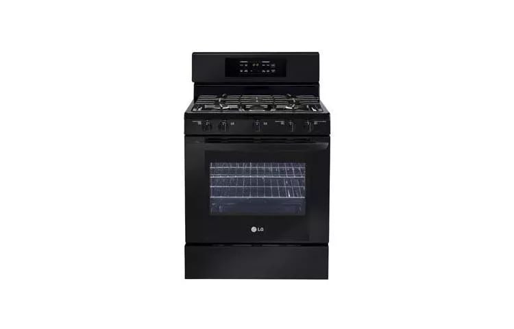 5.4 cu. ft. Capacity Gas Single Oven Range with Essex cabinets in White