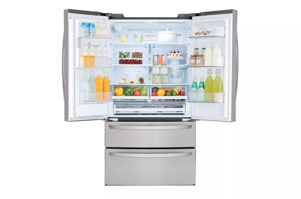 ♪LG S LG 28 cu. ft. 4-Door French Door Smart Refrigerator with Ice