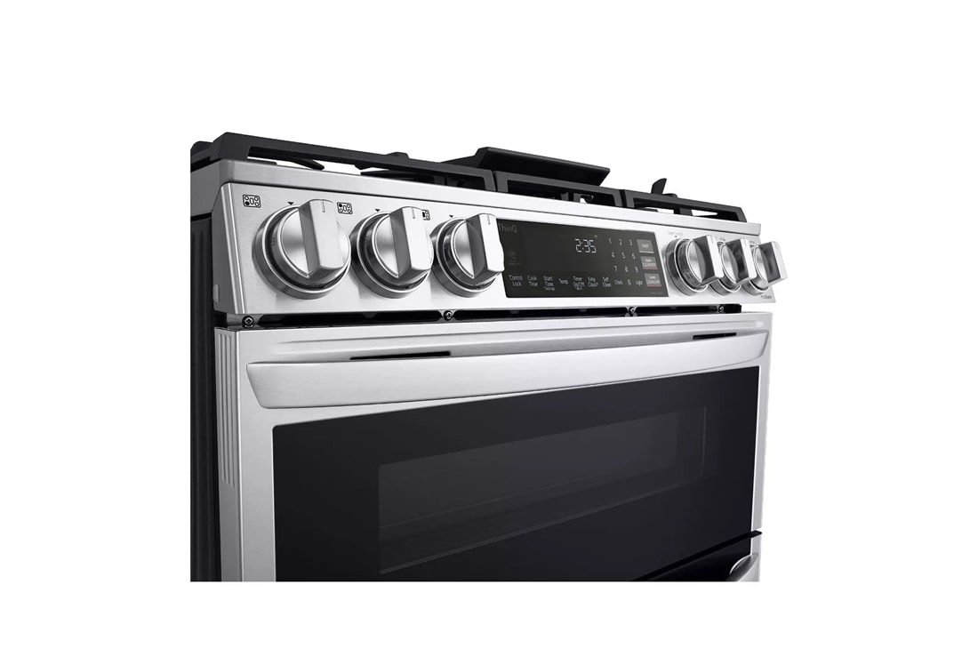 6.9 cu. ft. Smart wi-fi Enabled Gas Double Oven Slide-In Range with ProBake  Convection® and EasyClean®