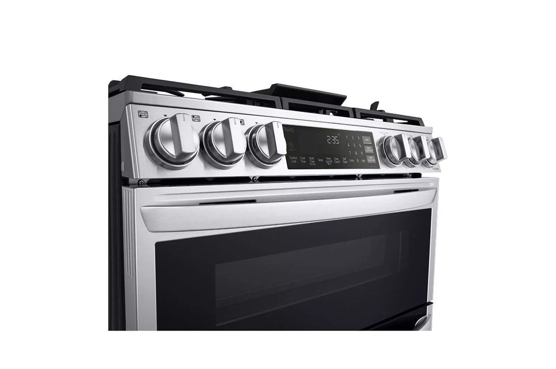 LG LSGL5833D 30 Inch Black Stainless Steel Slide-in Gas Range