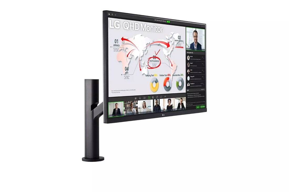 32" Ergo QHD IPS Monitor with USB Type-C™