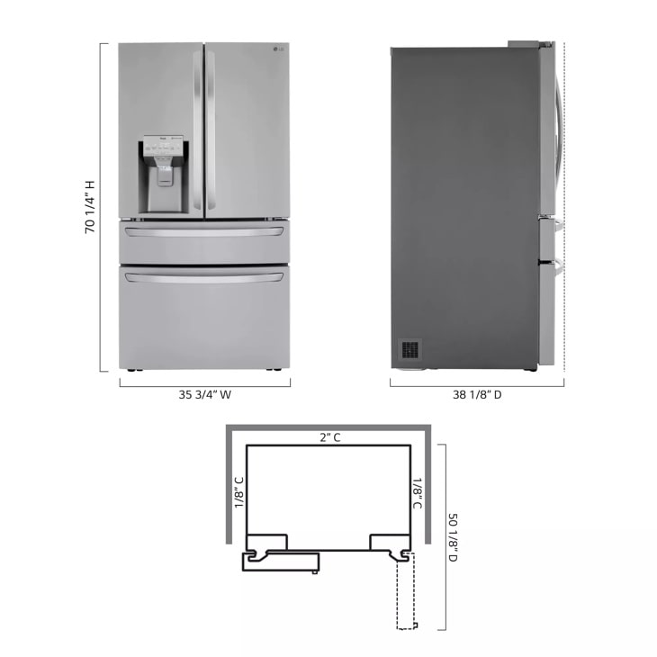 LG LLMXS3006S: 30 cu. ft. Smart French Door Refrigerator | LG USA