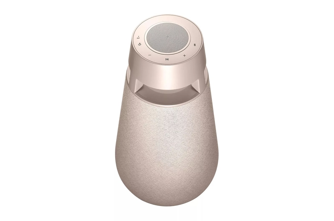 LG XBOOM 360 Bluetooth Speaker with Omnidirectional Sound, Beige