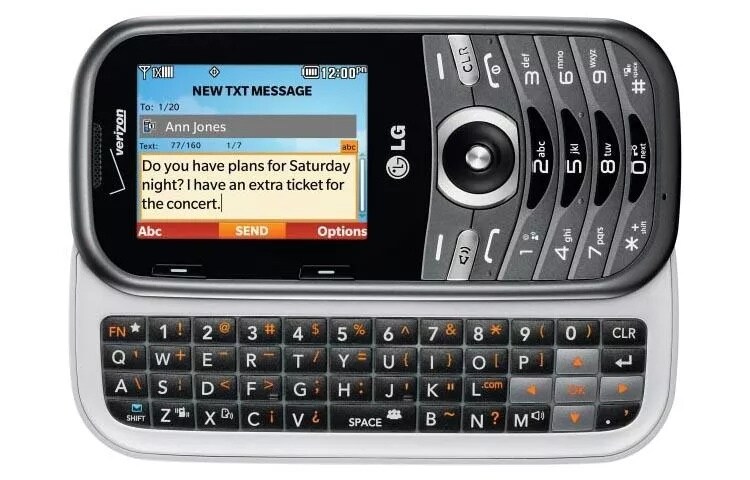 Stay connected to your social circle through the art of texting on the Cosmos 3’s handy four-line QWERTY keyboard.