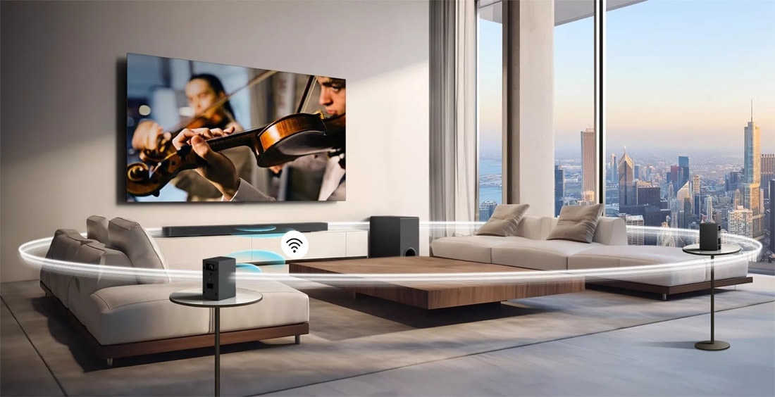 LG SPT8-S 2.0 Ch. Wireless Rear Surround Speakers
