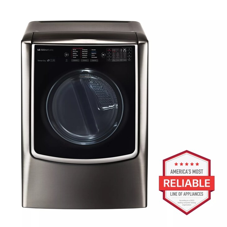 LG DLEX9500K LG SIGNATURE 9.0 cu. ft. Large Smart wi-fi Enabled Electric Dryer w/ TurboSteam™