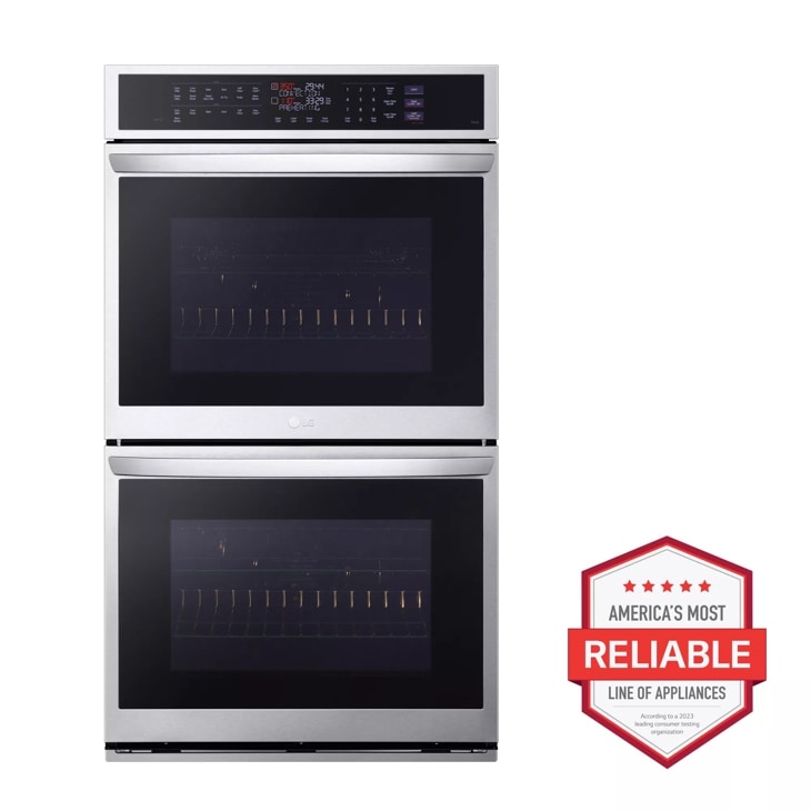 9.4 cu. ft. Smart Double Wall Oven with InstaView®, True Convection, Air Fry, and Steam Sous Vide